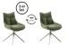 Küchenstuhl >PARKER< (2-er Set) in Olive, Polyester - 57x85x65cm (BxHxT)