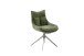 Küchenstuhl >PARKER< (2-er Set) in Olive, Polyester - 57x85x65cm (BxHxT)
