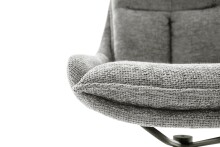 Küchenstuhl >PARKER< (2-er Set) in Anthrazit, Polyester - 57x85x65cm (BxHxT)