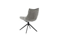 Küchenstuhl >PARKER< (2-er Set) in Anthrazit, Polyester - 57x85x65cm (BxHxT)