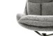 Küchenstuhl >PARKER< (2-er Set) in Anthrazit, Polyester - 57x85x65cm (BxHxT)