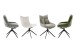 Küchenstuhl >PARKER< (2-er Set) in Anthrazit, Polyester - 57x85x65cm (BxHxT)