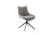 Küchenstuhl >PARKER< (2-er Set) in Anthrazit, Polyester - 57x85x65cm (BxHxT)