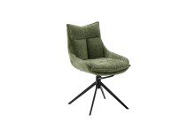Küchenstuhl >PARKER< (2-er Set) in Olive, Polyester - 57x85x65cm (BxHxT)