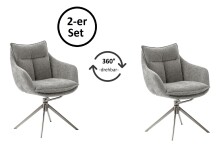 Küchenstuhl >PARKER< (2-er Set) in Anthrazit,...