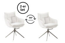 Küchenstuhl >PARKER< (2-er Set) in creme,...