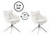 Küchenstuhl >PARKER< (2-er Set) in creme, Polyester - 65x85x65cm (BxHxT)