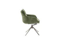 Küchenstuhl >PARKER< (2-er Set) in Olive, Polyester - 65x85x65cm (BxHxT)