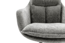 Küchenstuhl >PARKER< (2-er Set) in Anthrazit, Polyester - 65x85x65cm (BxHxT)
