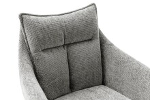 Küchenstuhl >PARKER< (2-er Set) in Anthrazit, Polyester - 65x85x65cm (BxHxT)