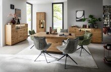 Küchenstuhl >PARKER< (2-er Set) in Olive, Polyester - 65x85x65cm (BxHxT)