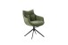 Küchenstuhl >PARKER< (2-er Set) in Olive, Polyester - 65x85x65cm (BxHxT)