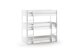 Etagenbett >SCOTT< in Kiefer weiß lackiert - 206x199,8x105,4 (BxHxT)