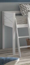 Spielbett >SCOTT< in Bett Kiefer, Beimöbel MDF weiß lackiert, Kiefer und MDF