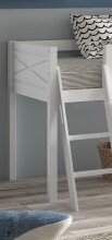 Spielbett >SCOTT< in Bett Kiefer, Beimöbel MDF weiß lackiert, Kiefer und MDF