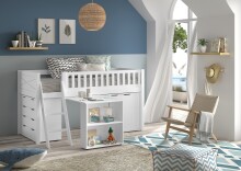 Spielbett >SCOTT< in Bett Kiefer, Beimöbel MDF...