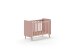 Babybett >BILLY< in Terra Rosa, MDF - 123,6x96x68cm (BxHxT)