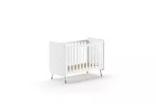 Babybett >BILLY< in Satin Weiß, MDF -...