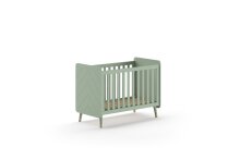 Babybett >BILLY< in Olive Grün, MDF - 123,6x96x68cm (BxHxT)
