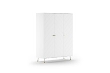 Kleiderschrank >BILLY< in Satin Weiß, MDF - 150x200,3x59cm (BxHxT)