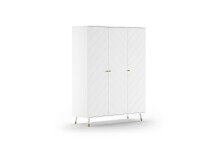 Kleiderschrank >BILLY< in Satin Weiß, MDF - 150x200,3x59cm (BxHxT)