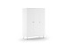 Kleiderschrank >BILLY< in Satin Weiß, MDF - 150x200,3x59cm (BxHxT)