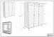 Kleiderschrank >BILLY< in Satin Weiß, MDF - 150x200,3x59cm (BxHxT)