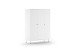 Kleiderschrank >BILLY< in Satin Weiß, MDF - 150x200,3x59cm (BxHxT)