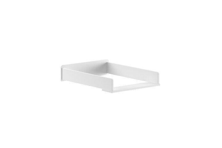 Wickelaufsatz >BILLY< in Satin Weiß, MDF - 49,5x10x67,8cm (BxHxT)