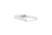 Wickelaufsatz >BILLY< in Satin Weiß, MDF - 49,5x10x67,8cm (BxHxT)