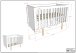 Babybett >SMILE< in Weiß lackiert, MDF - 130x86,7x64cm (BxHxT)