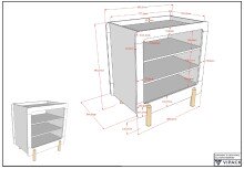 Wickelkommode >SMILE< in Weiß lackiert, MDF - 88x95,3x54,4cm (BxHxT)