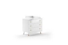 Babyzimmer-Komplettset >BILLY< in Satin Weiß, MDF - 123,6x96x68cm (BxHxT)