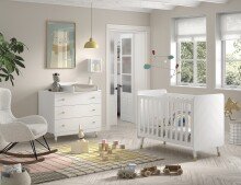 Babyzimmer-Komplettset >BILLY< in Satin Weiß,...