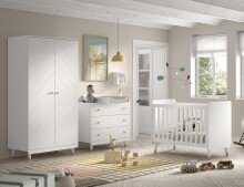 Babyzimmer-Komplettset >BILLY< in Satin Weiß,...