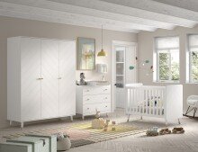 Babyzimmer-Komplettset >BILLY< in Satin Weiß,...
