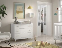 Babyzimmer-Komplettset >BILLY< in Satin Weiß,...