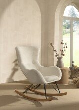 Schaukelstuhl >ROCKY< in Bouclé...