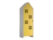 Kleiderschrank >CASAMI BRUGES< in Weiß/Gelb lackiert - 57,6x171,3x37 (BxHxT)