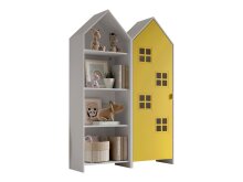 Kleiderschrank >CASAMI BRUGES< in Korpus Weiß / Front Gelb, MDF