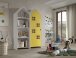 Kleiderschrank >CASAMI BRUGES< in Korpus Weiß / Front Gelb, MDF