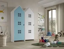 Kleiderschrank >CASAMI BRUGES< in Korpus Weiß...