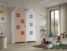 Kleiderschrank >CASAMI BRUGES< in Korpus Weiß...