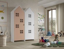 Kleiderschrank >CASAMI BRUGES< in Korpus Weiß...