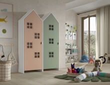 Kleiderschrank >CASAMI BRUGES< in Korpus Weiß...