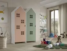 Kleiderschrank >CASAMI BRUGES< in Korpus Weiß...