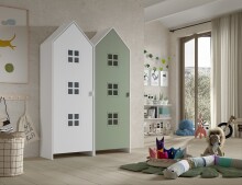 Kleiderschrank >CASAMI BRUGES< in Korpus Weiß...