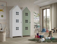 Kleiderschrank >CASAMI BRUGES< in Korpus Weiß...