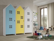 Kleiderschrank >CASAMI BRUGES< in Korpus Weiß...