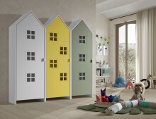 Kleiderschrank >CASAMI BRUGES< in Korpus Weiß...
